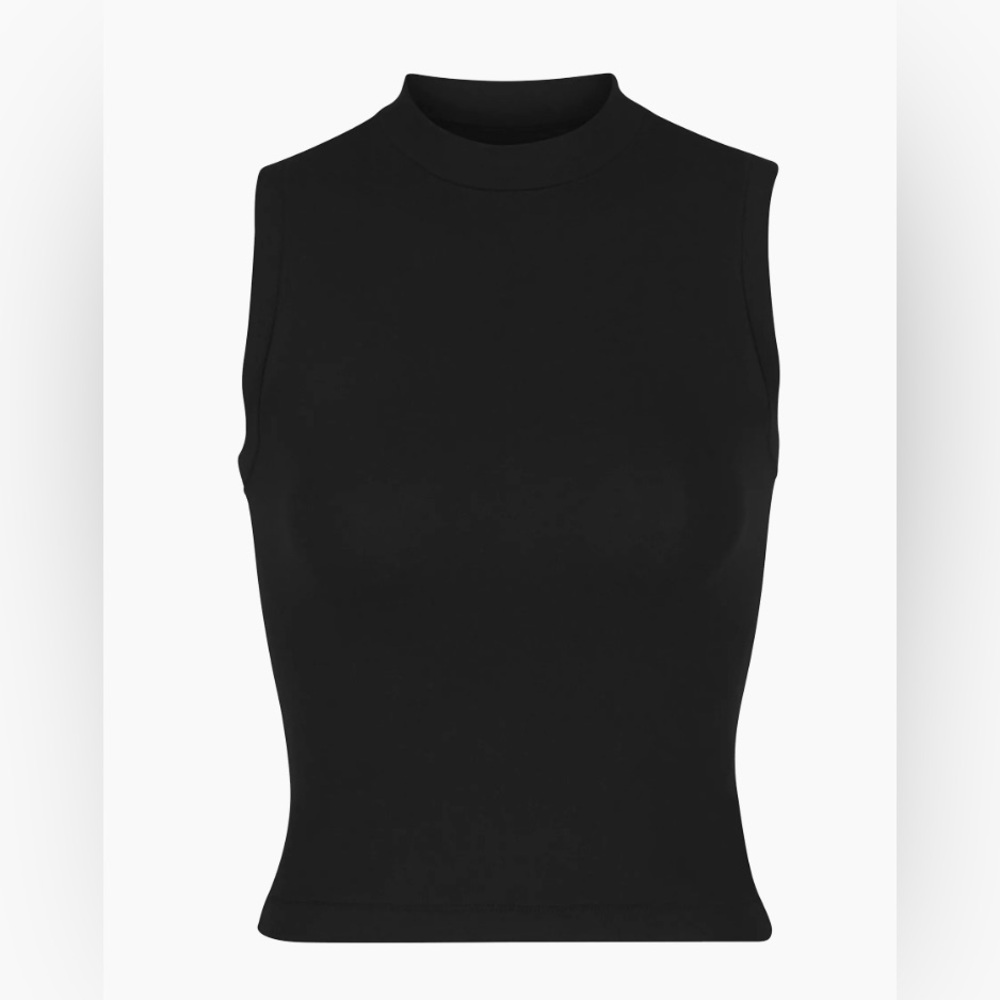SKIMS Cotton Jersey Mock Neck Tank